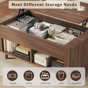 Lift-Top Coffee Table with Hidden Storage