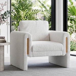 Barrel Swivel Accent Chair with Ottoman
