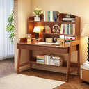 Kids Study Desk with Bookshelf and Two Drawers