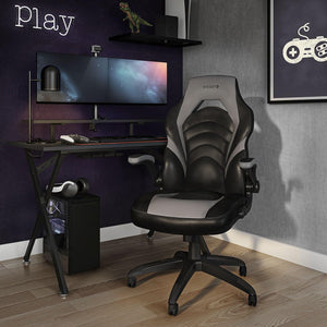 Ergonomic Gaming Chair – Adjustable Height, Swivel, Bonded Leather