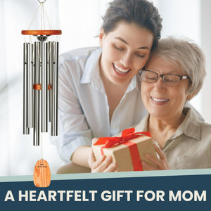 Amazing Grace Memorial Wind Chime with Urn – 24 Inch Outdoor Sympathy Chime
