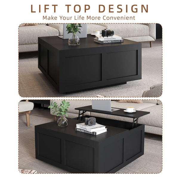 Lift Top Coffee Table with Hidden Storage