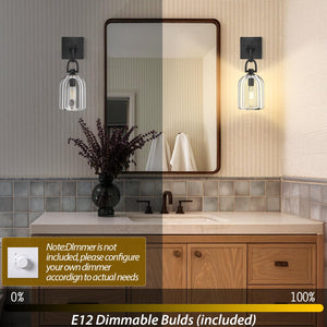 K9 Crystal Wall Sconce with Brass Frame