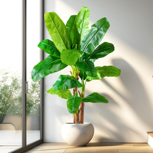 Artificial Banana Tree – Tall Faux Tropical Plant for Indoor & Outdoor Decor