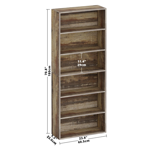 6-Tier Floor Standing Bookcase