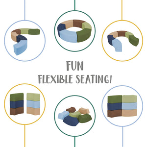 Kids Soft Modular Seating Set 6-Piece