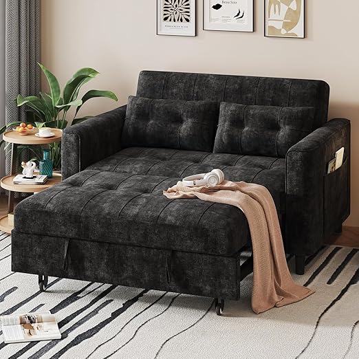 Convertible Sleeper Sofa Bed with Adjustable Backrest