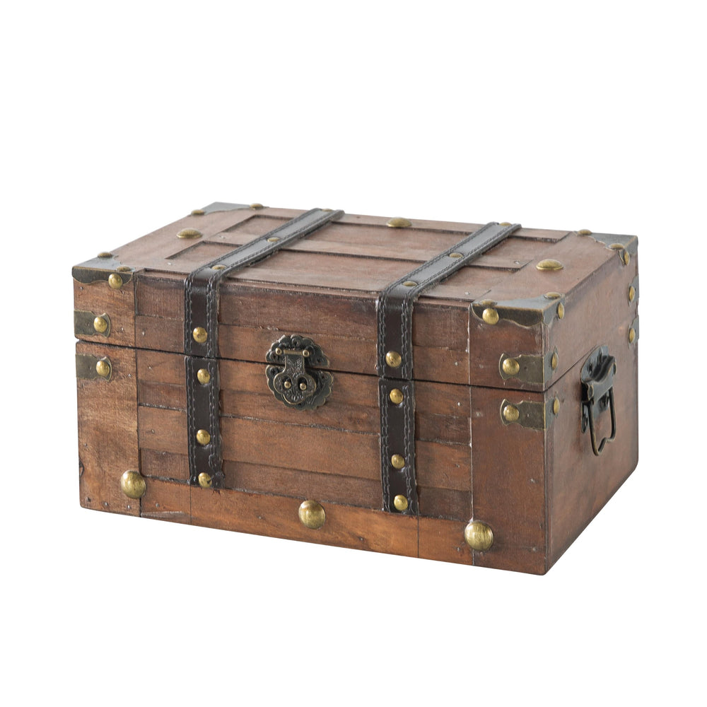 Small Decorative Wooden Trunk Chest