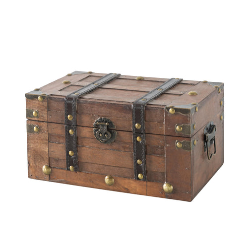 Small Decorative Wooden Trunk Chest