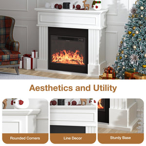 43" Electric Fireplace with Mantel TV Stand
