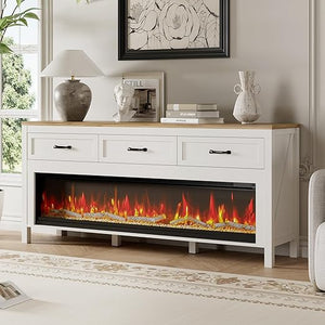 TV Stand with Electric Fireplace