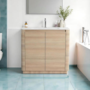 Freestanding Bathroom Vanity with Ceramic Sink