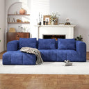 L-Shaped Modular Sectional Sofa with Deep Seat