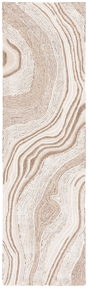 Hand-Tufted Wool Runner Rug 2'3" x 8' – Geometric Mid-Century Modern
