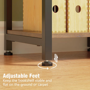 5-Tier Deformable Corner Bookshelf