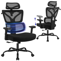 Ergonomic High-Back Mesh Office Chair with Lumbar Support
