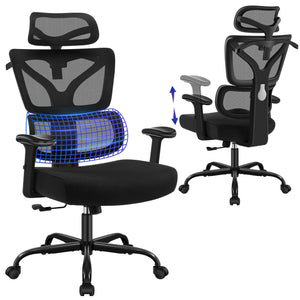 Ergonomic High-Back Mesh Office Chair with Lumbar Support