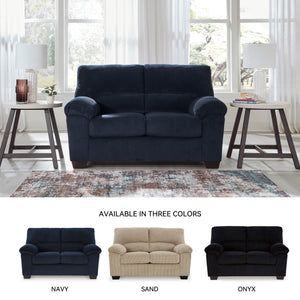 Corduroy Loveseat – Contemporary 2-Seat Sofa