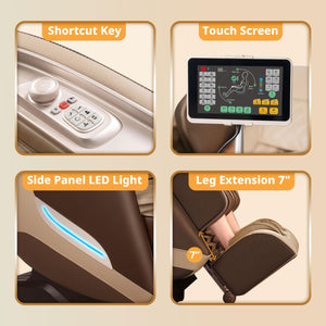 3D Full Body Massage Chair with Zero Gravity & SL Track