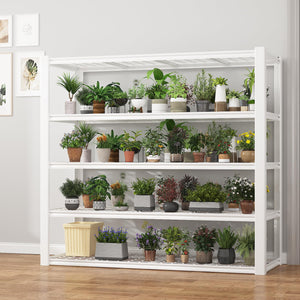 5-Tier Heavy Duty Metal Garage Shelving Unit, 3000 lbs Capacity, White
