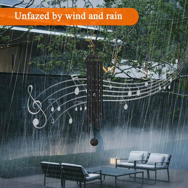 65-Inch Extra Large Outdoor Wind Chimes – Deep Tone Aluminum