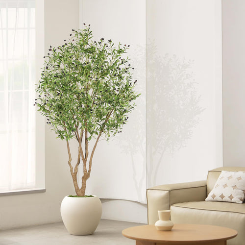 Artificial Olive Tree with Realistic Fruits & Sturdy Base