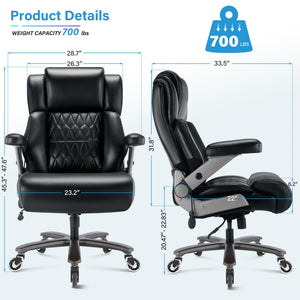 Big & Tall 700lbs Ergonomic High-Back Office Chair