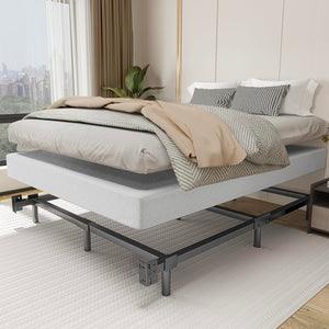 Heavy Duty Metal Bed Frame with 9-Leg Support — Queen & King