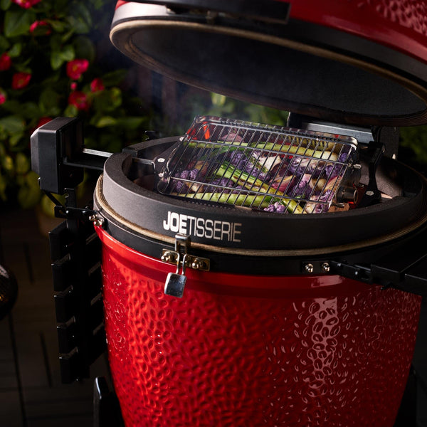 Rotisserie Basket Accessory Kit for Ceramic Grill and Smoker