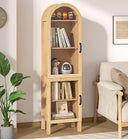 5-Tier Arched Display Cabinet with Acrylic Glass Doors