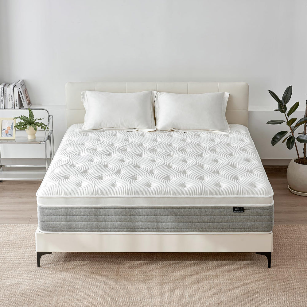 12-Inch Full Size Hybrid Mattress – Memory Foam & Pocket Springs, Medium Firm