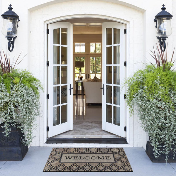 Non-Slip Rubber Doormat 24x36 Inch – Indoor Outdoor Entrance Mat