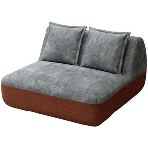 Small Loveseat Sofa Chair with Side Pocket – Memory Foam, No Assembly