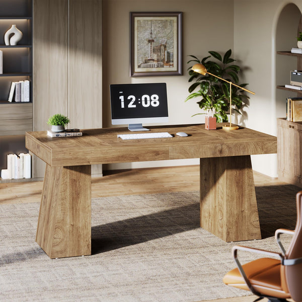 55-Inch Executive Desk with Double Pedestal