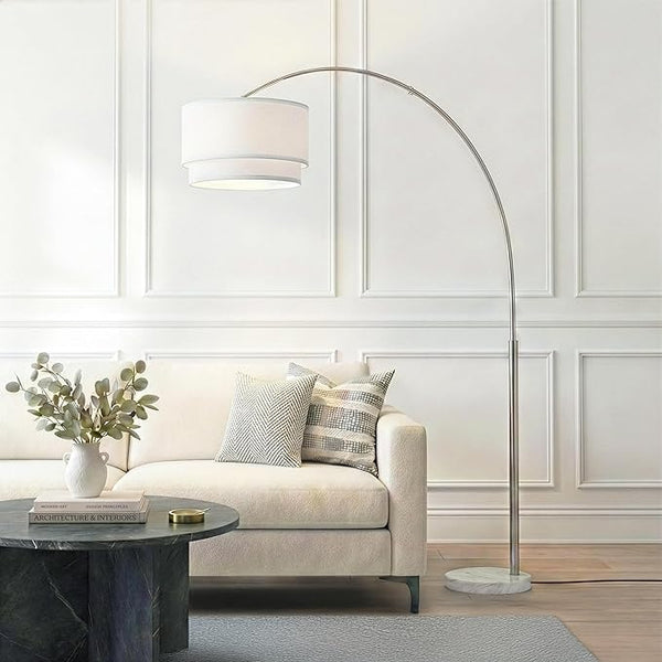 Arc Floor Lamp with Marble Base