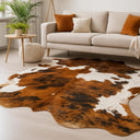 Genuine Cowhide Rug 6x7 ft – Hair On, Western & Rustic Home Decor