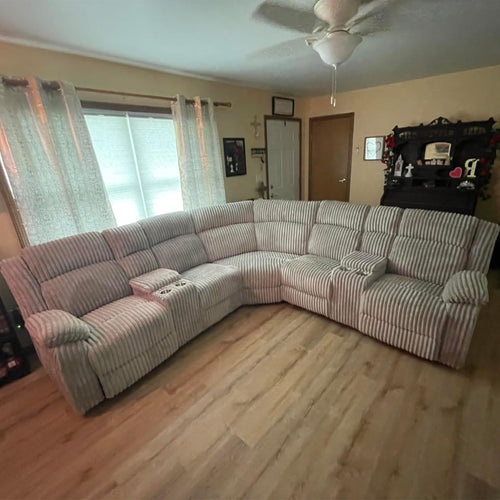 L-Shaped Power Reclining Sectional Sofa with USB Ports & Storage