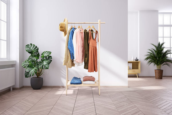 Solid Maple Wood Garment Rack