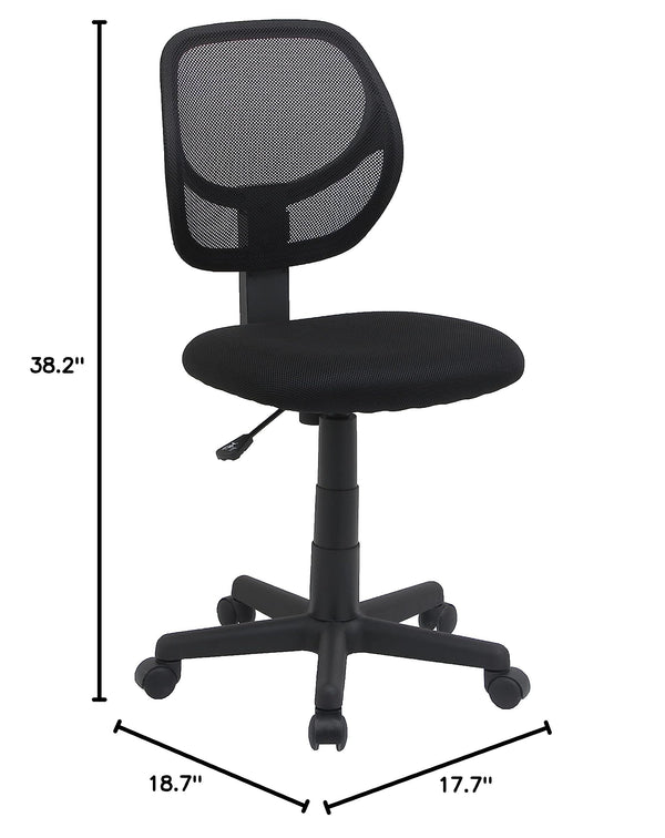 Low Back Mesh Office Chair with Adjustable Height & Swivel