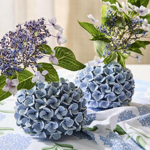 Hydrangea Bud Vases & Taper Candle Holders Set of 2