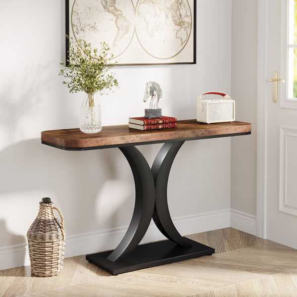 Industrial Entryway Console Table