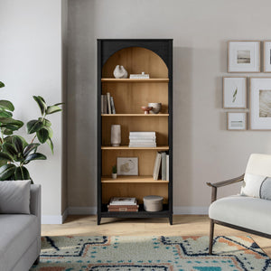 Arched Bookcase 78" Tall with 3 Adjustable Shelves