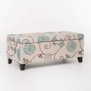 Fabric Storage Ottoman with Lid