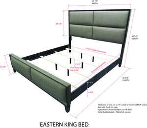 6-Piece King Bedroom Set – Bed, Dresser, Mirror, Chest & 2 Nightstands
