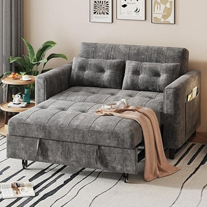 Convertible Sleeper Sofa Bed with Adjustable Backrest