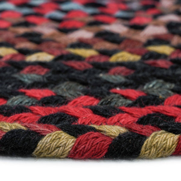 Oval Braided Wool Area Rug 11'4" x 14'4"