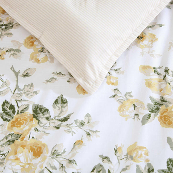 Floral Comforter Set with Shams & Decorative Pillows