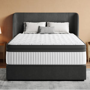 Queen Hybrid Mattress 12 Inch – Memory Foam & Innerspring with Cooling Gel