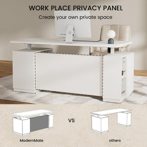 71" L-Shaped Height Adjustable Standing Desk