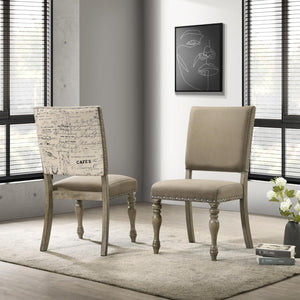 6-Piece Extendable Dining Set with Bench – Driftwood Finish
